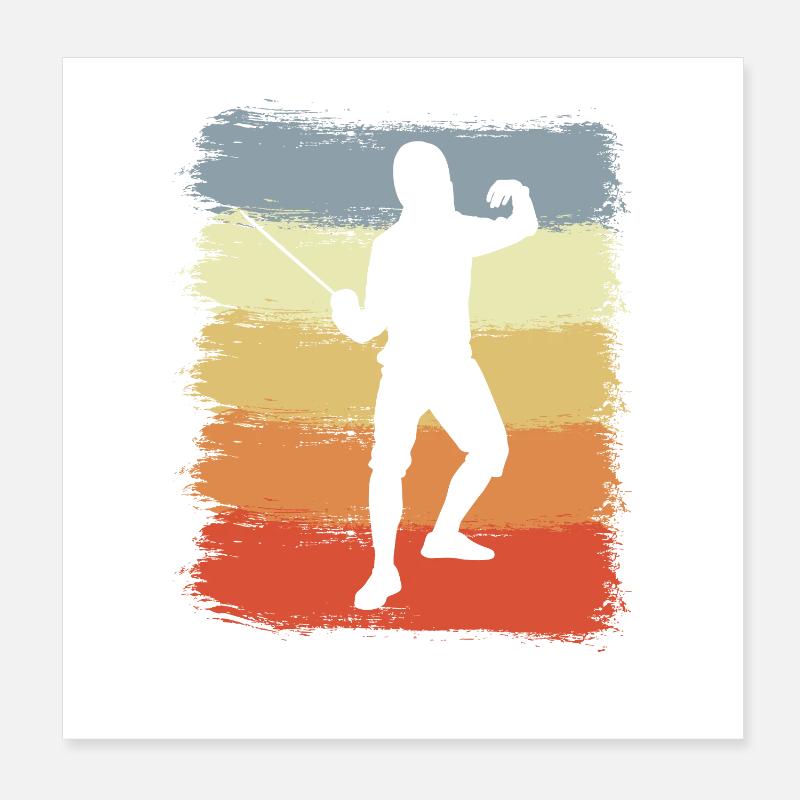 Fechter Vintage Look Poster 20x20 cm