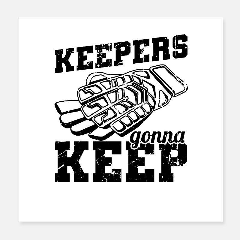Goalkeeper Poster 8" x 8" (20x20 cm)