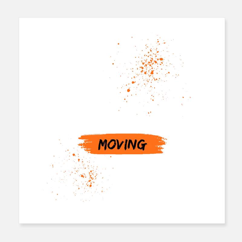Conception de mouvement de motivation avec dicton Poster 20 x 20 cm