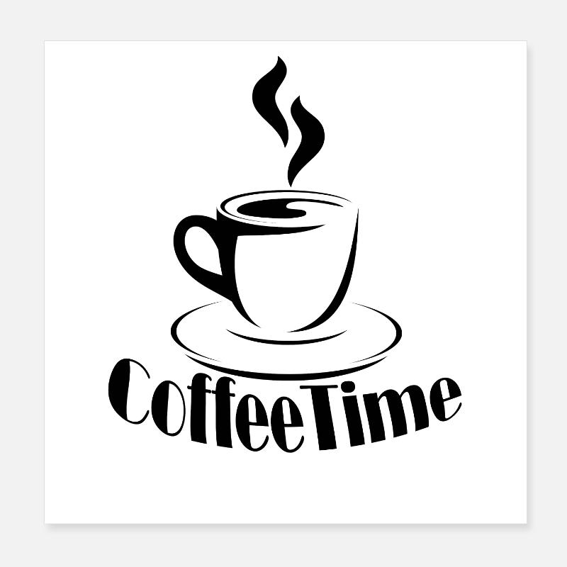 Coffee Time Poster 20x20 cm