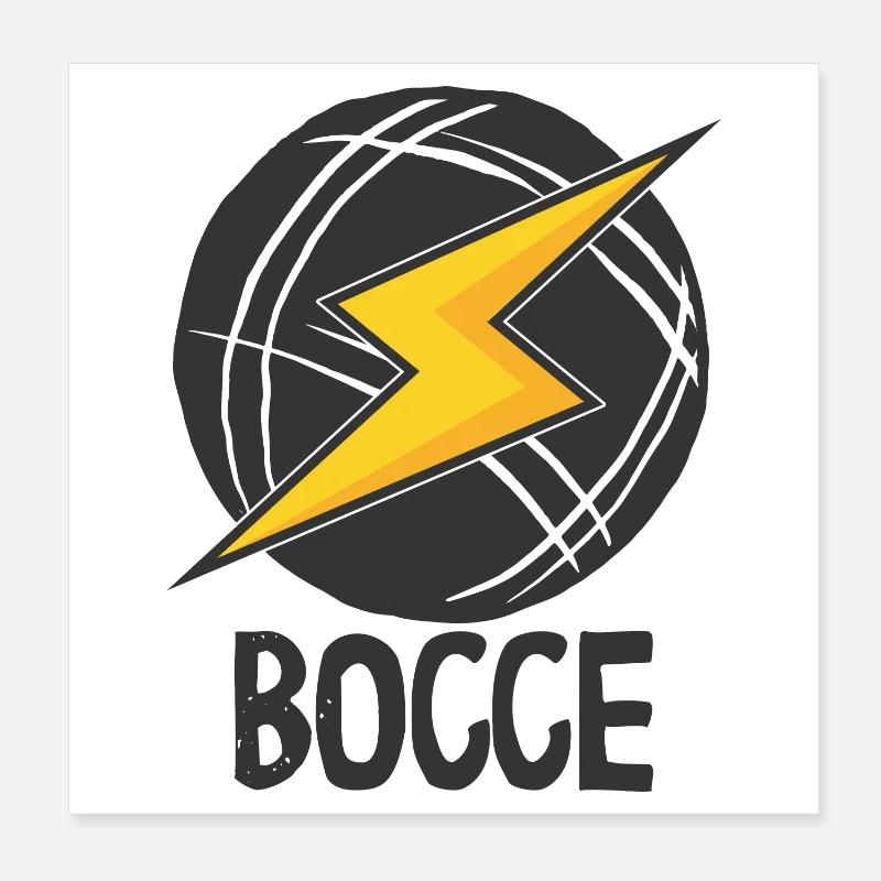 Bocce Saying Bocce Ball avec Jack Bocci Game Bocce Poster 20 x 20 cm