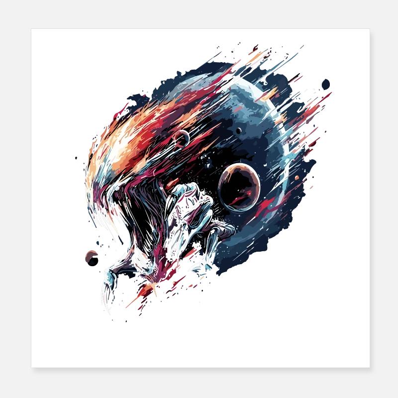 Alien Creature Planète Science-fiction Poster 20 x 20 cm