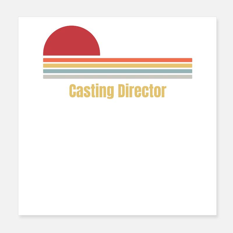 Directeur de casting Poster 20 x 20 cm