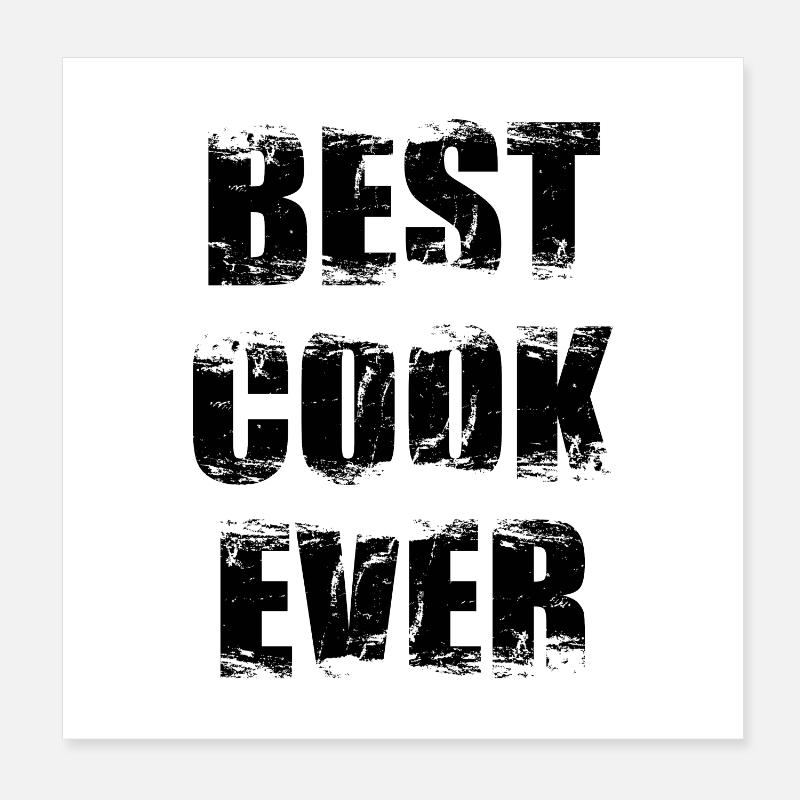 Kochen Poster 20x20 cm