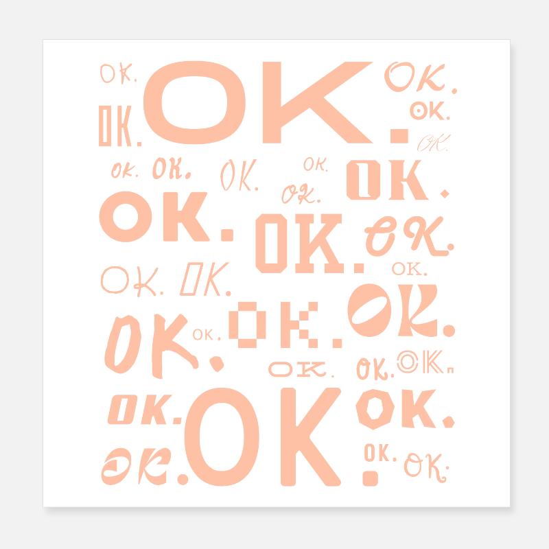 OK. Poster 20 x 20 cm