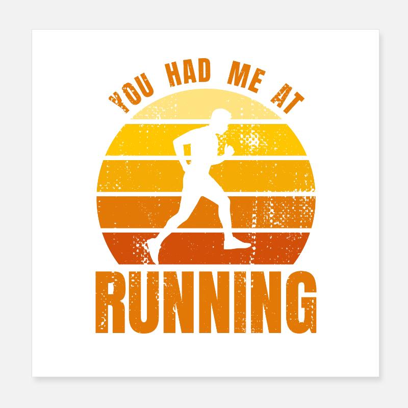 Running lover Poster 8" x 8" (20x20 cm)