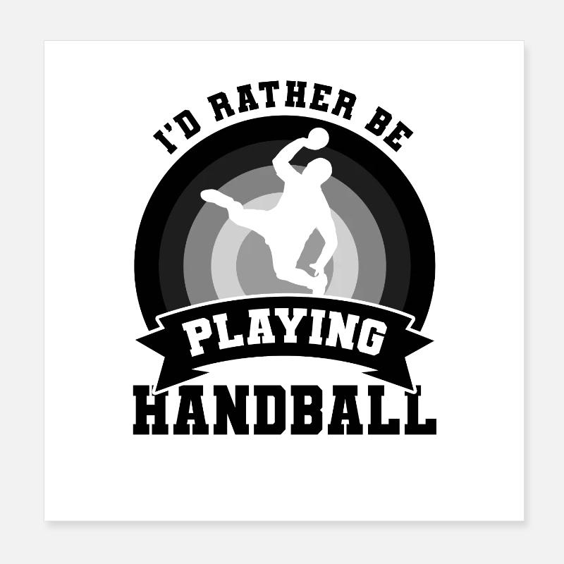 Blague de handballeur Poster 20 x 20 cm