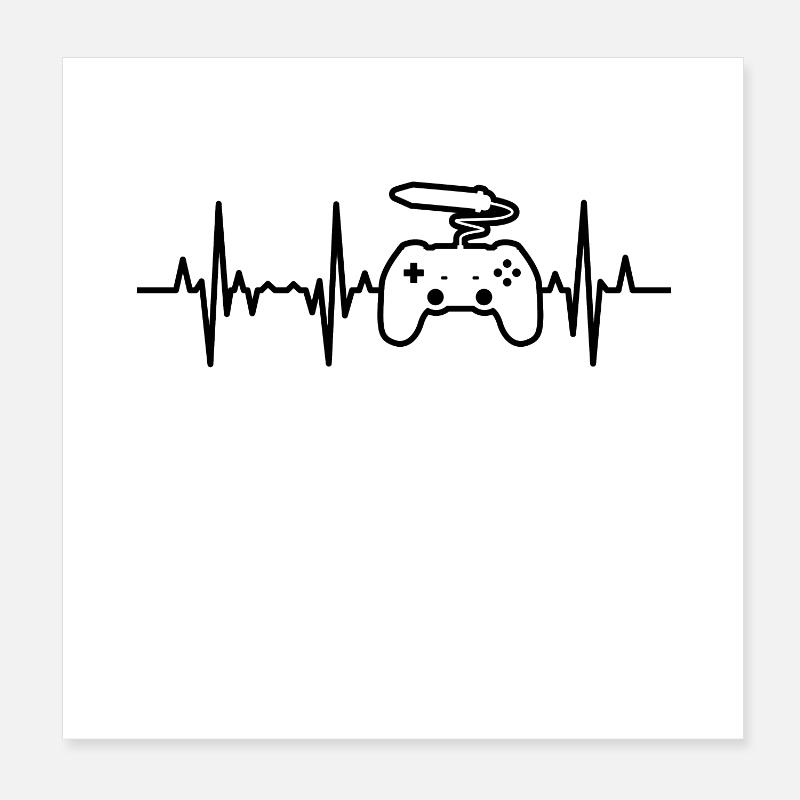 Game Developer ECG Poster 8" x 8" (20x20 cm)