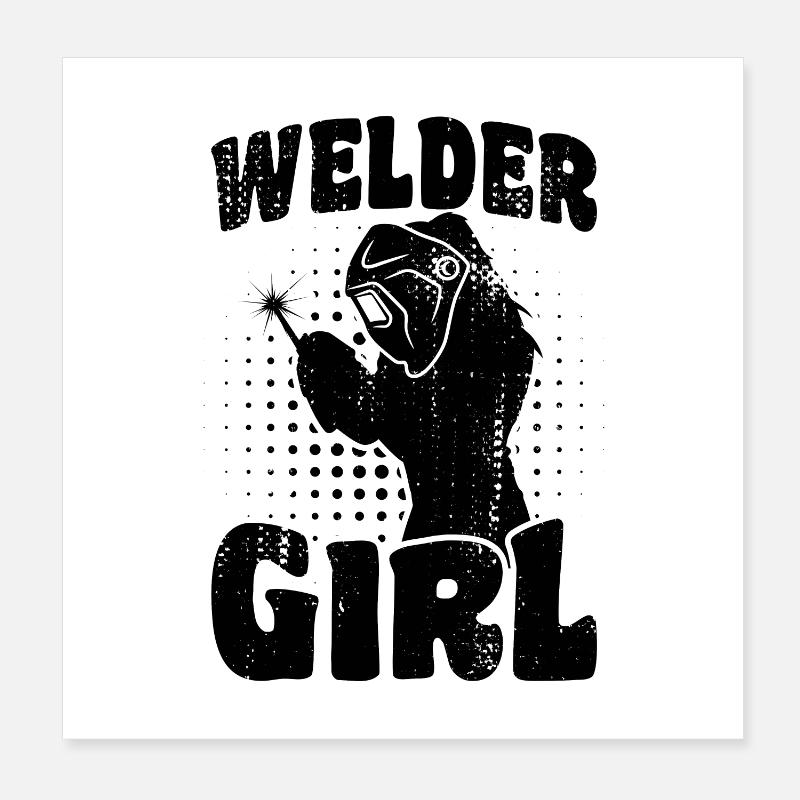 Welder Poster 8" x 8" (20x20 cm)
