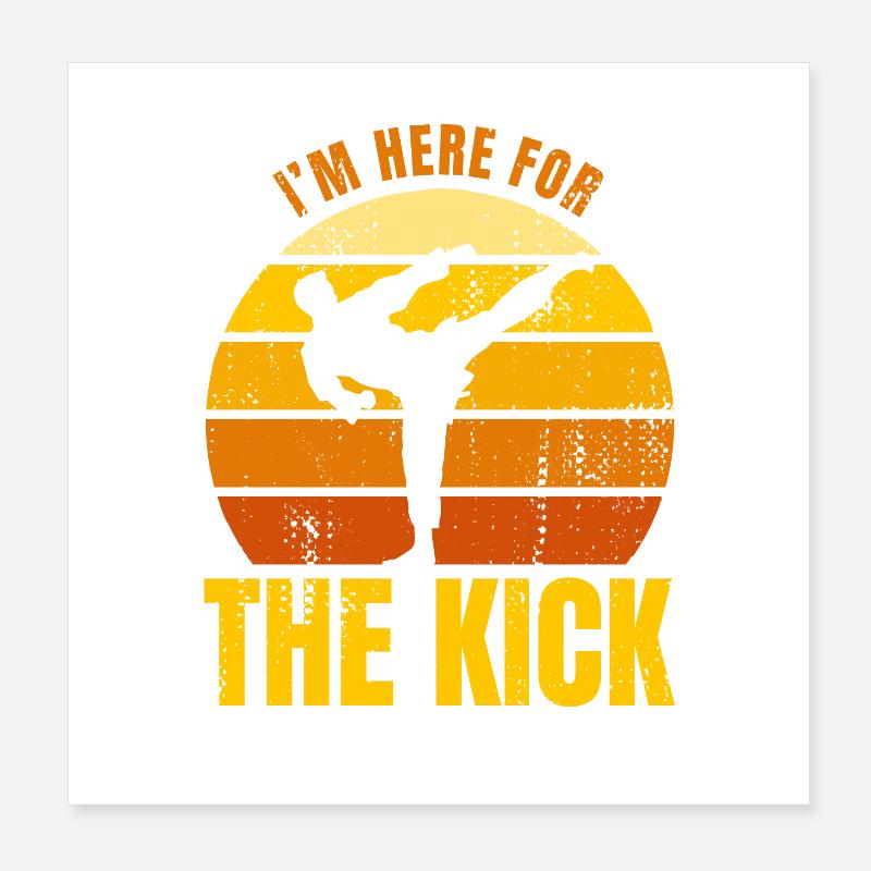 Karateka Joke Poster 8" x 8" (20x20 cm)