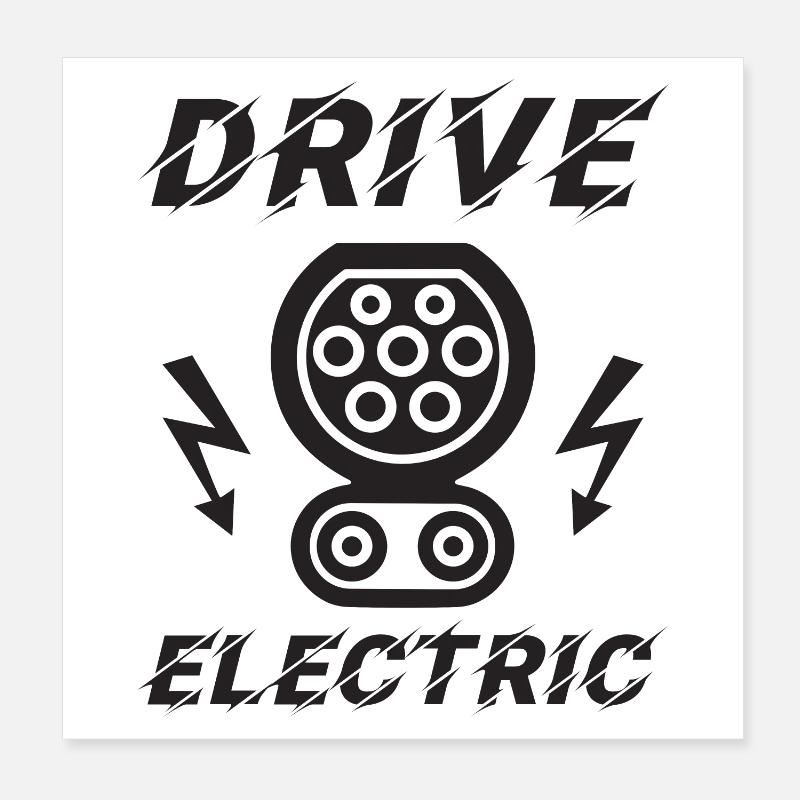 Entraînement électrique CCS Combo 2 Supercharge Elektro Poster 20 x 20 cm