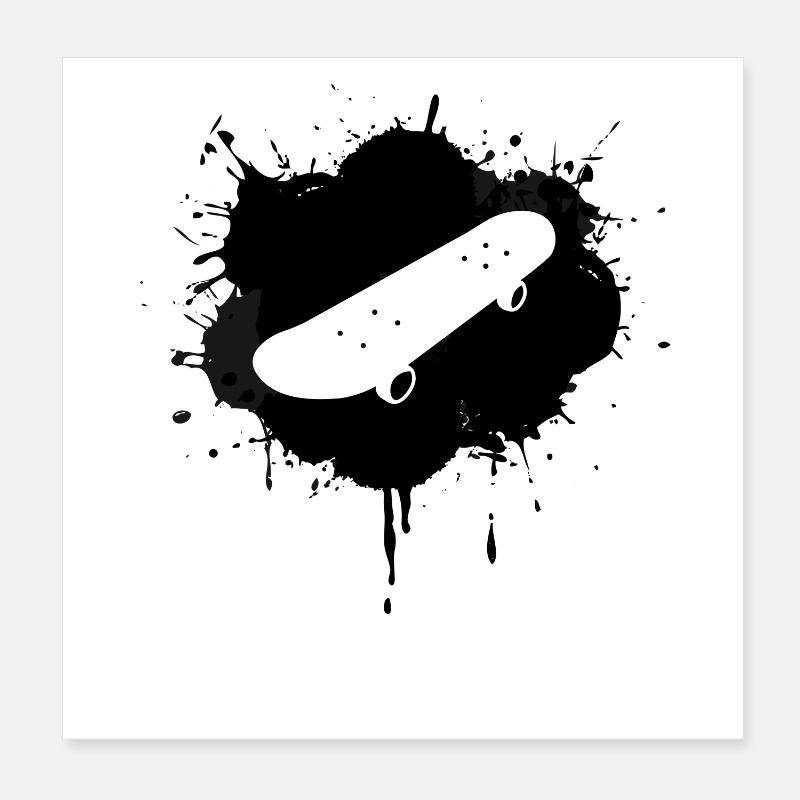 Skateboard Poster 20x20 cm