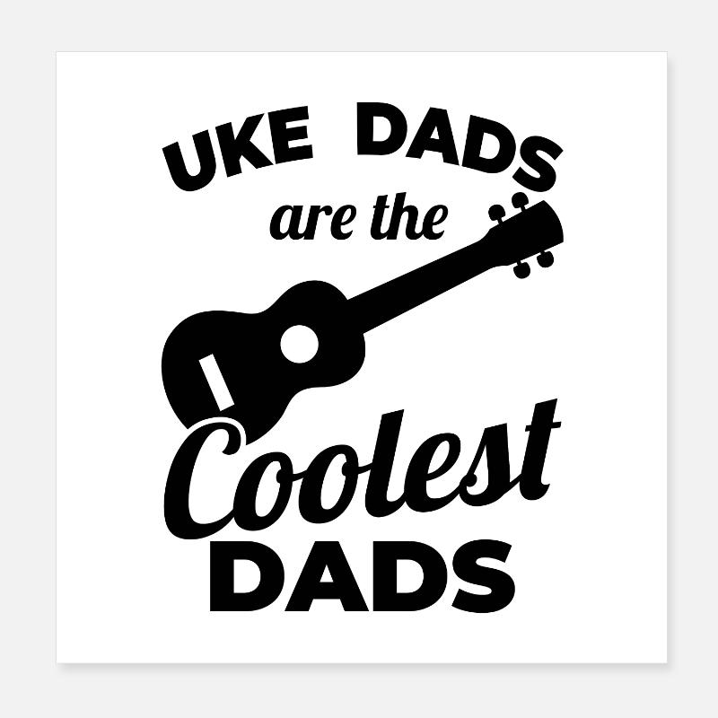 Père Ukulélé Poster 20 x 20 cm