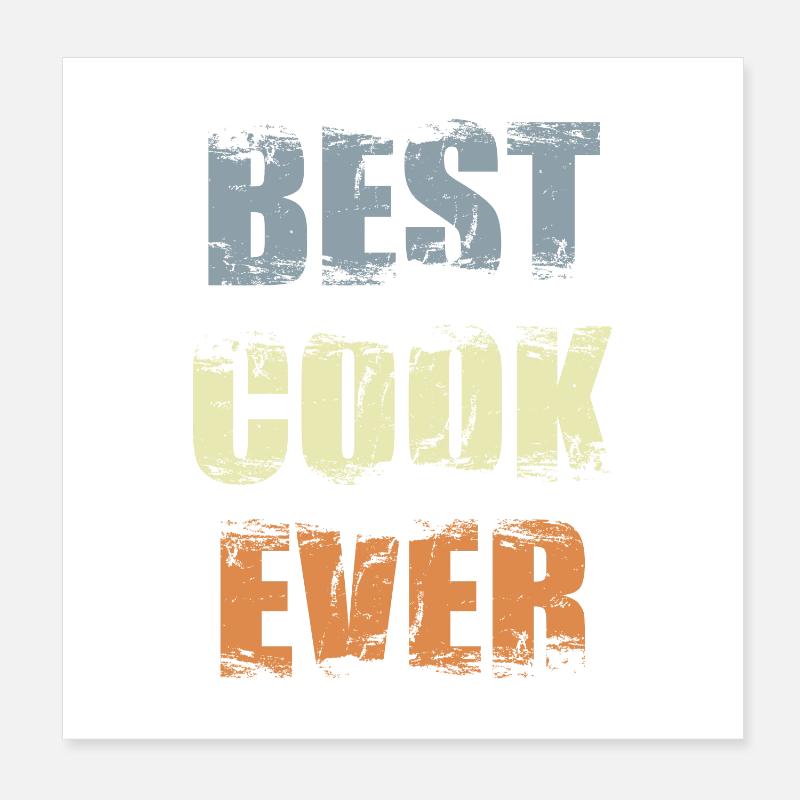 Bester Koch Poster 20x20 cm