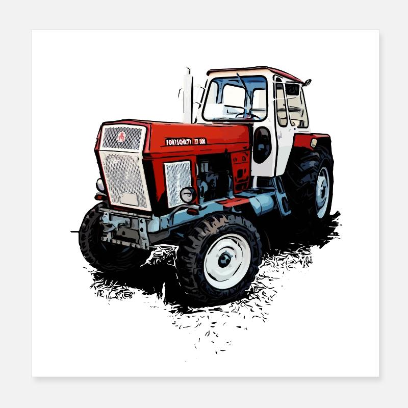 Fortschritt Traktor ZT 300 Poster 20x20 cm