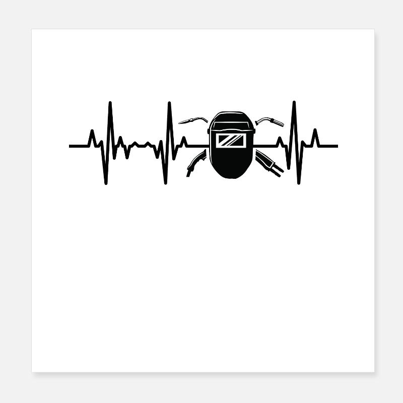 Machine à souder ECG Poster 20 x 20 cm