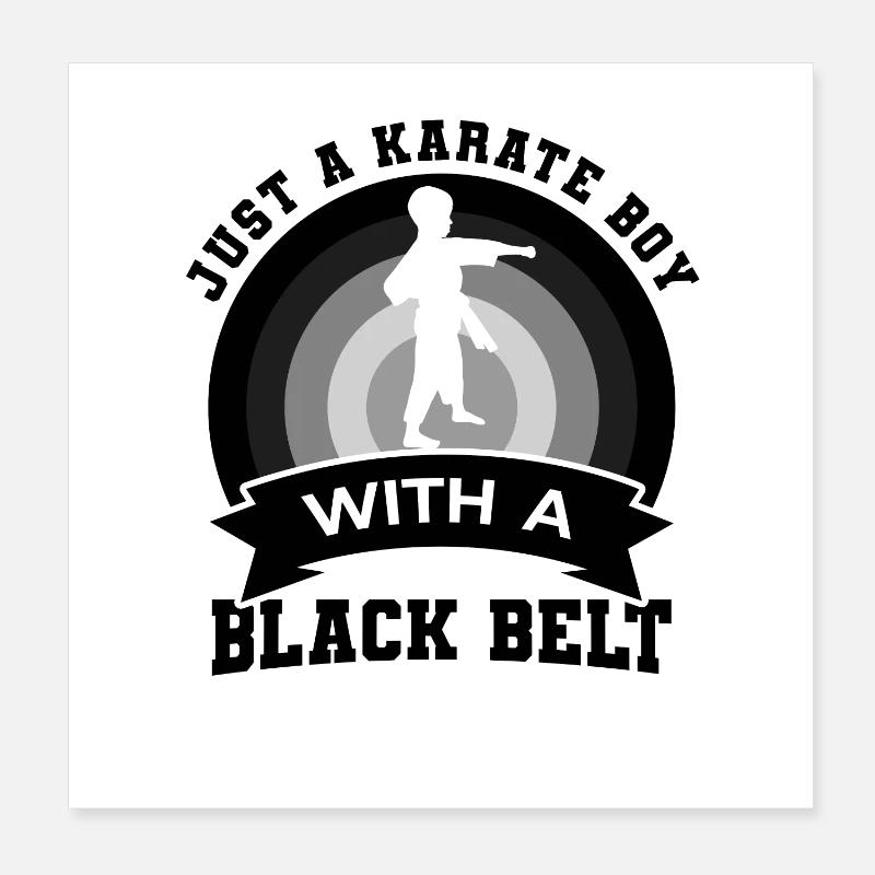 Petit Karatéka Poster 20 x 20 cm