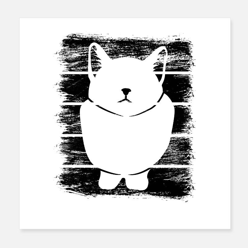 Katze Poster 20x20 cm