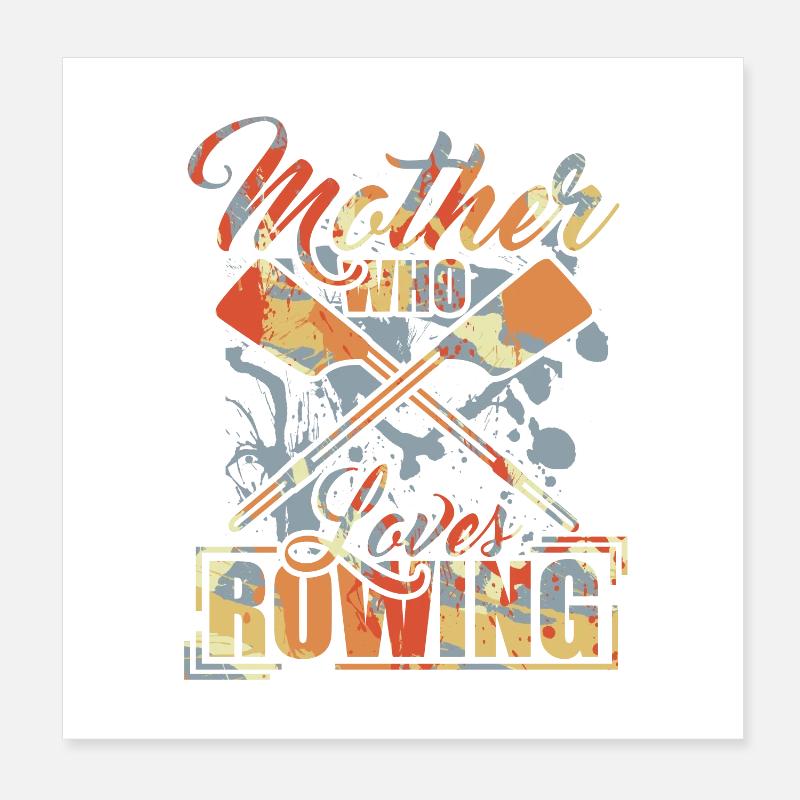 Rameur Poster 20 x 20 cm