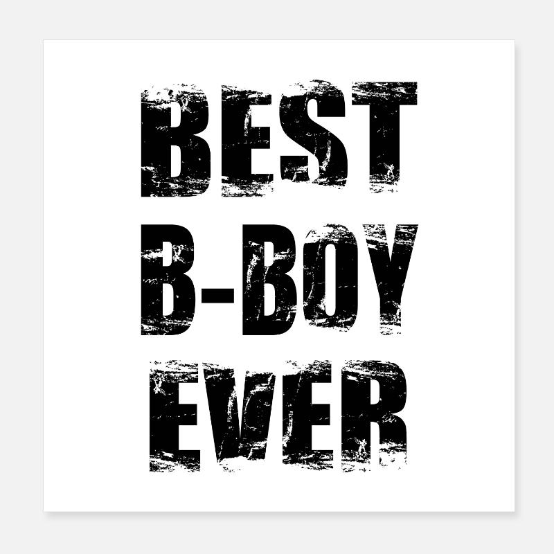 Bester Breakdancer Poster 20x20 cm