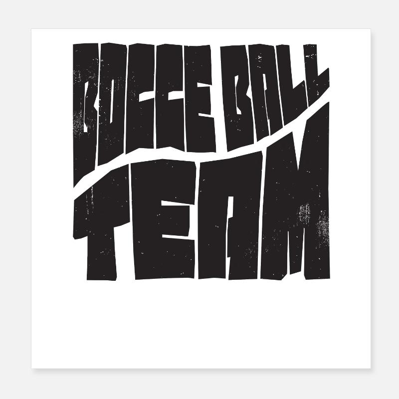 Bocce Ball Team Outfit mit Jack Bocci Game Bocce Poster 20x20 cm