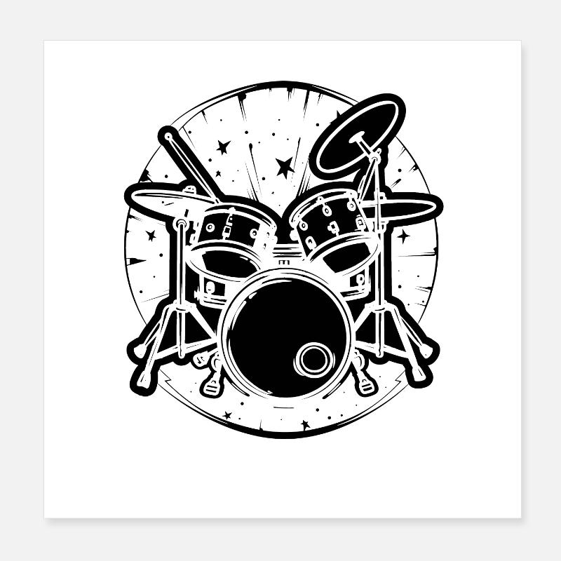 Percussion Poster 20 x 20 cm
