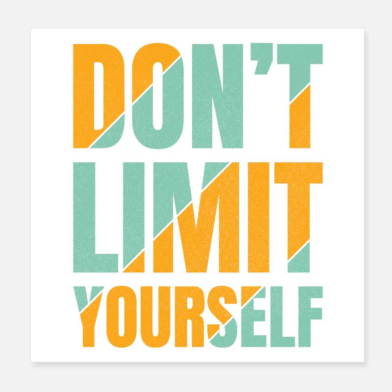 Ne vous limitez pas Poster 20 x 20 cm