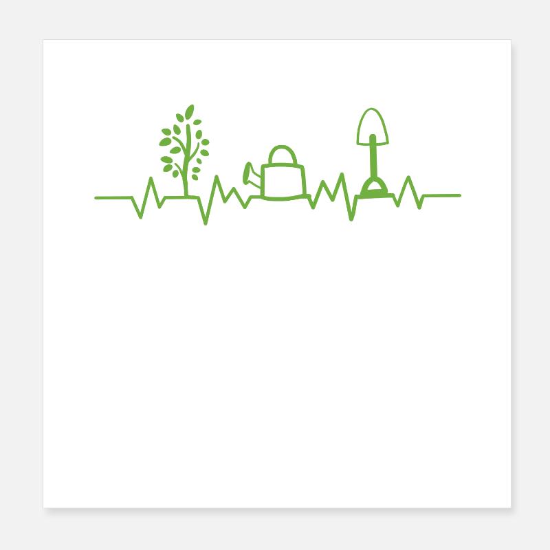 Gärtner Hobbygärtner Poster 20x20 cm