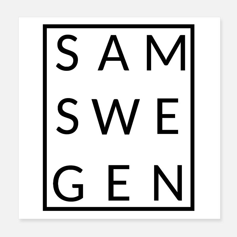 Samswegen framed Poster 8" x 8" (20x20 cm)