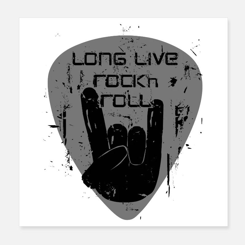Lang Lebe Rock 'n' Roll Poster 20x20 cm