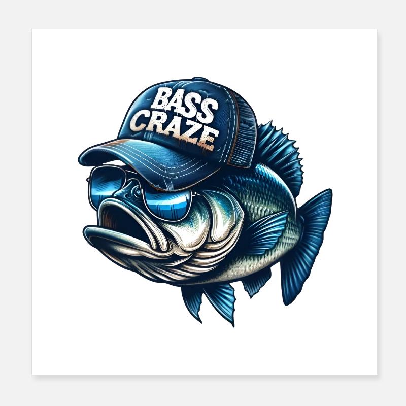 Engouement pour le bar rayé Poster 20 x 20 cm