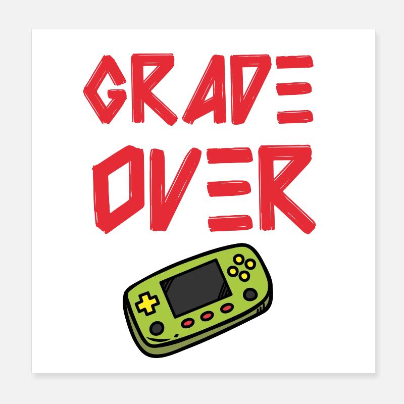 Game Over: Conclusion won! Poster 8" x 8" (20x20 cm)