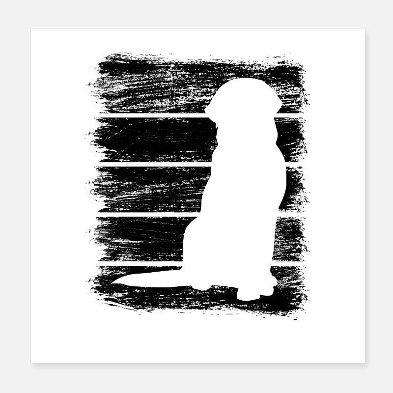 Dog Poster 8" x 8" (20x20 cm)