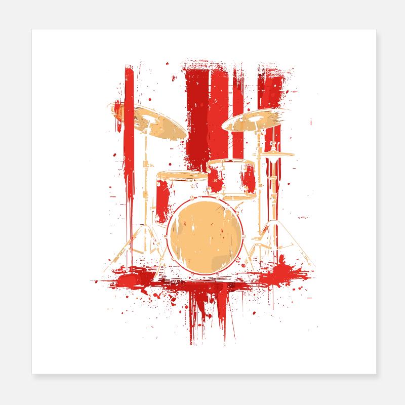 Trapset Retro Style Poster 8" x 8" (20x20 cm)