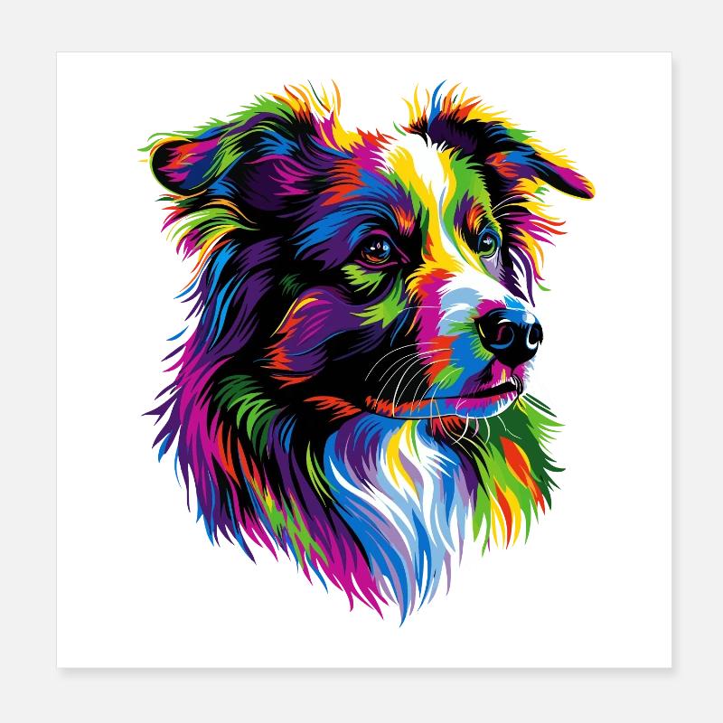 Berger Australien Couleurs vives Pop Art Aussie Poster 20 x 20 cm