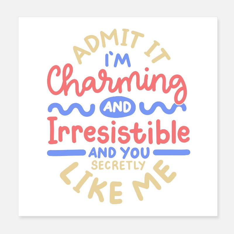 Sarkasmus sarkastischer Spruch Poster 20x20 cm