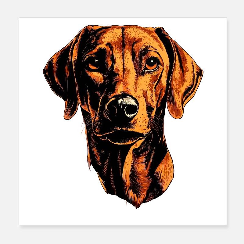 Rhodesian Ridgeback Chien de chasse Chiens Pride Ridgeback Poster 20 x 20 cm