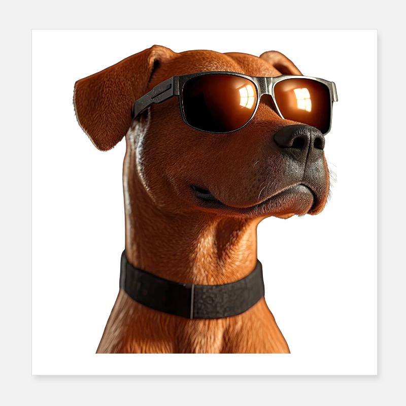 Rhodesian Ridgeback Chien de chasse Chiens Pride Ridgeback Poster 20 x 20 cm