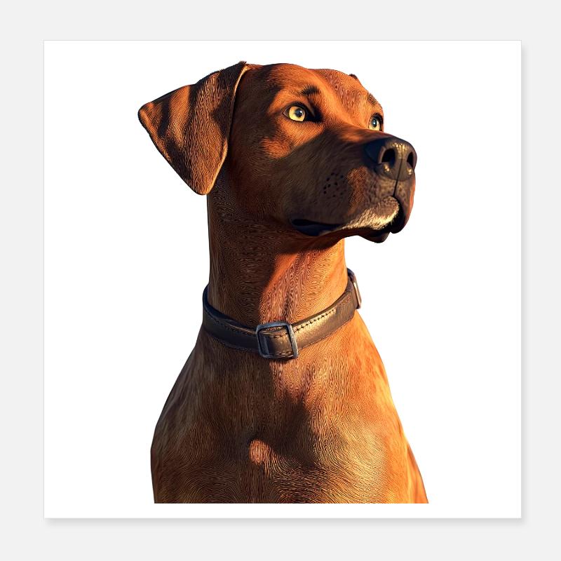 Rhodesian Ridgeback Chien de chasse Chiens Pride Ridgeback Poster 20 x 20 cm