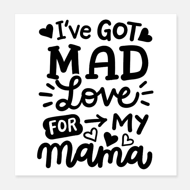Mama Mami Muttertag Poster 20x20 cm