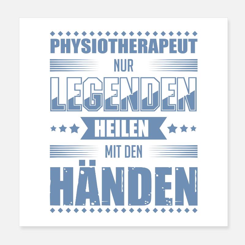 Physiotherapeut Geschenkideen Poster 20x20 cm