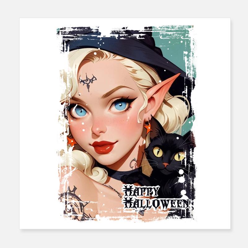 Felice Halloween Poster 20x20 cm