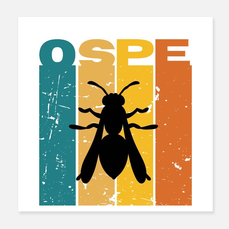 Ospe: Stich der Ostalgie Poster 20x20 cm