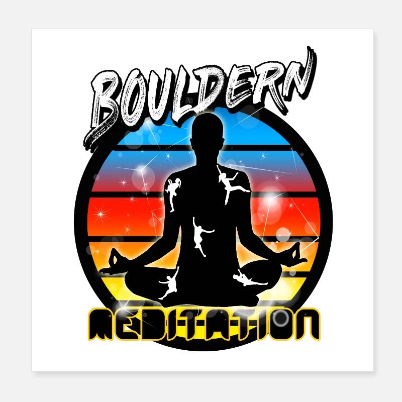 Bouldern Poster 20x20 cm