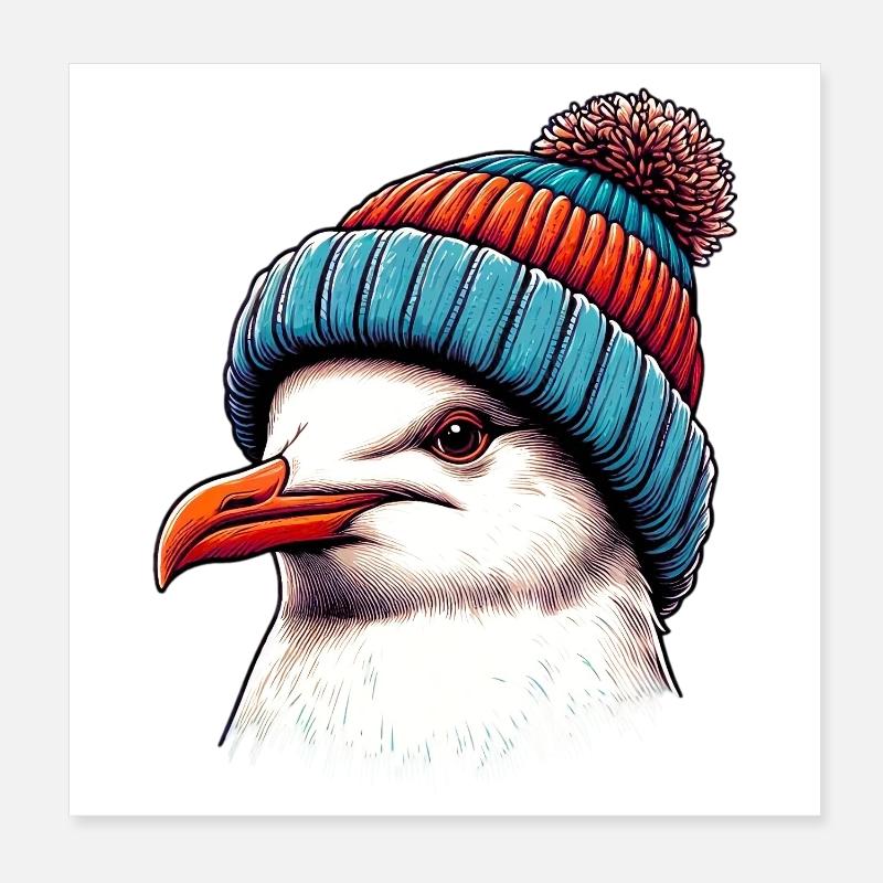 Mouette Poster 20 x 20 cm