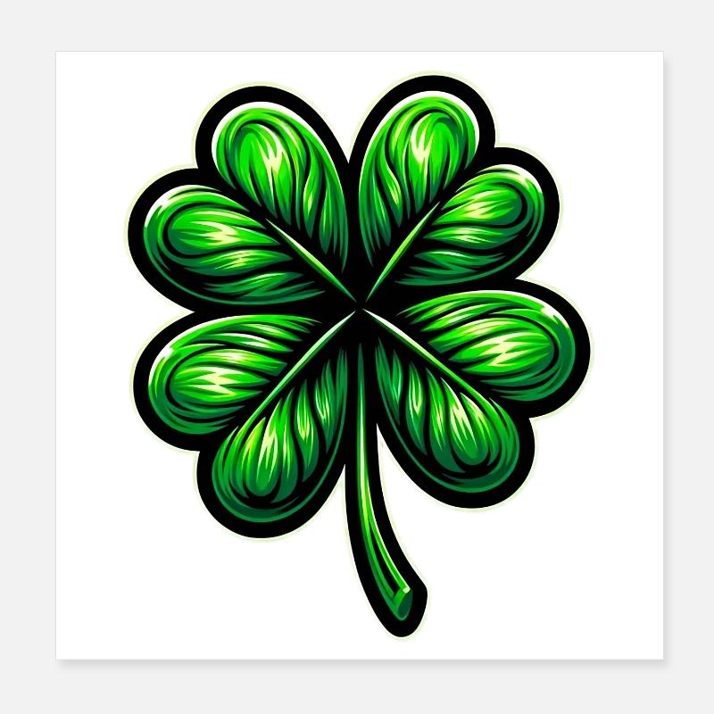 Four-leaf clover Poster 8" x 8" (20x20 cm)
