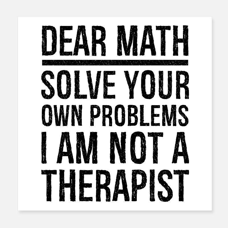 cher math drôle Poster 20 x 20 cm