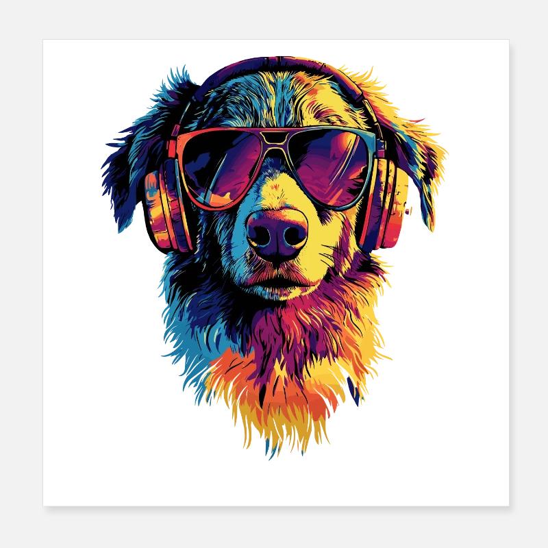 Australian Shepherd Hunde Liebhaber Süßer Aussie Poster 20x20 cm
