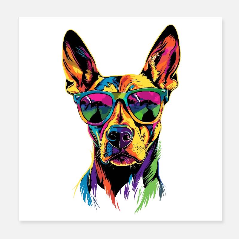 Rhodesian Ridgeback Jagdhund Hunde Stolz Ridgeback Poster 20x20 cm