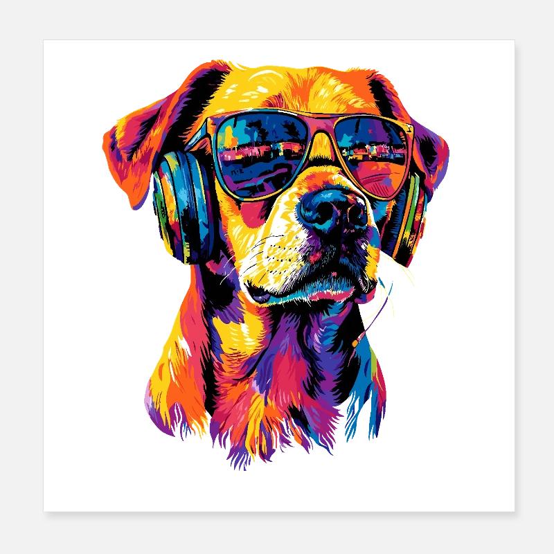 Deutscher Boxer Hunde Boxerverein German Boxer Poster 20x20 cm